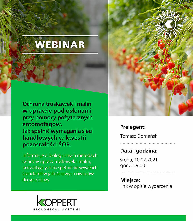 Zaproszenie na webinar Koppert Polska